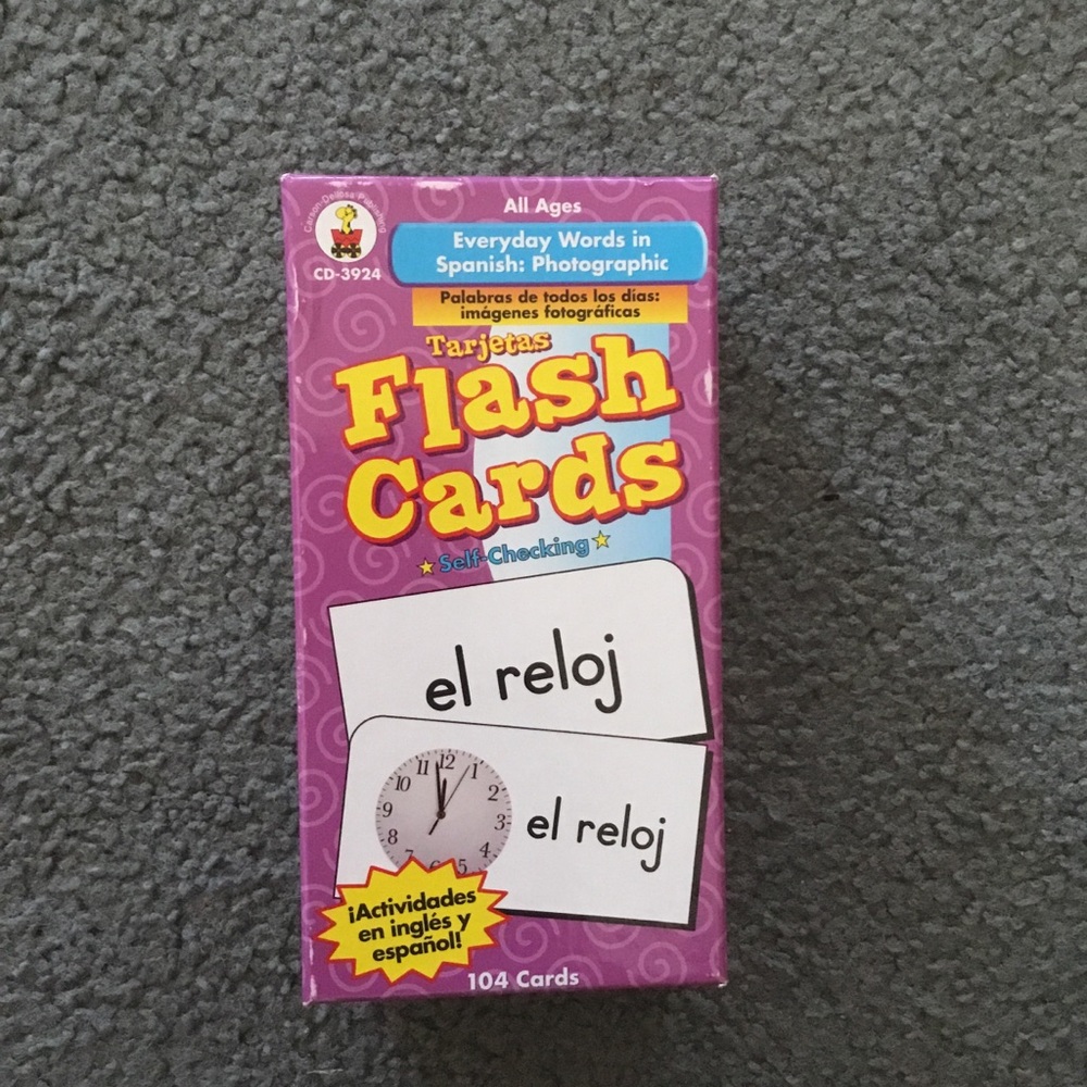 Spanish Photographic Flash Cards.